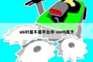 usdt是不是平台币-usdt属于