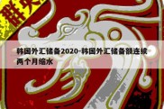 韩国外汇储备2020-韩国外汇储备额连续两个月缩水