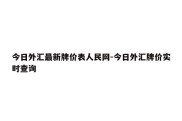 今日外汇最新牌价表人民网-今日外汇牌价实时查询