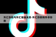 外汇存款与外汇储备关系-外汇存款和外币存款