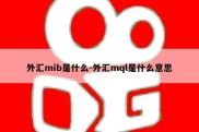 外汇mib是什么-外汇mql是什么意思