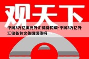 中国3万亿美元外汇储备构成-中国3万亿外汇储备包含美国国债吗