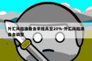 外汇风险准备金率提高至20%-外汇风险准备金调整