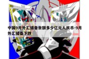 中国9月外汇储备余额多少亿元人民币-9月外汇储备下跌