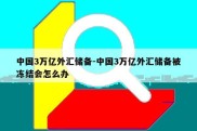 中国3万亿外汇储备-中国3万亿外汇储备被冻结会怎么办