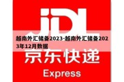 越南外汇储备2023-越南外汇储备2023年12月数据