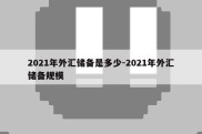 2021年外汇储备是多少-2021年外汇储备规模