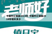 中国外汇储备2014年-中国外汇储备2014年增长多少