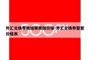 外汇兑换券微缩银质版价格-外汇兑换券整套价格表