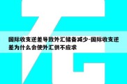 国际收支逆差导致外汇储备减少-国际收支逆差为什么会使外汇供不应求