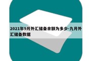 2021年9月外汇储备余额为多少-九月外汇储备数据