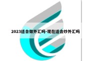 2023适合做外汇吗-现在适合炒外汇吗