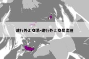 建行外汇交易-建行外汇交易流程