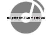 外汇支出申报怎么操作-外汇申报流程