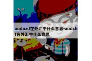 audnzd在外汇中什么意思-audchf在外汇中什么意思