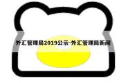 外汇管理局2019公示-外汇管理局新闻