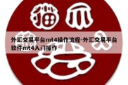 外汇交易平台mt4操作流程-外汇交易平台软件mt4入门操作