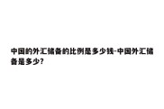 中国的外汇储备的比例是多少钱-中国外汇储备是多少?