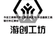 今日工商银行外汇牌价表官方-今日最新工商银行外汇牌价