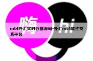 mt4外汇实时行情源码-外汇mt4软件交易平台