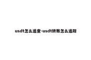 usdt怎么追查-usdt转账怎么追踪