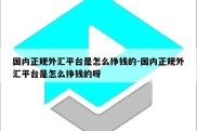 国内正规外汇平台是怎么挣钱的-国内正规外汇平台是怎么挣钱的呀