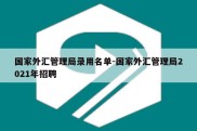 国家外汇管理局录用名单-国家外汇管理局2021年招聘